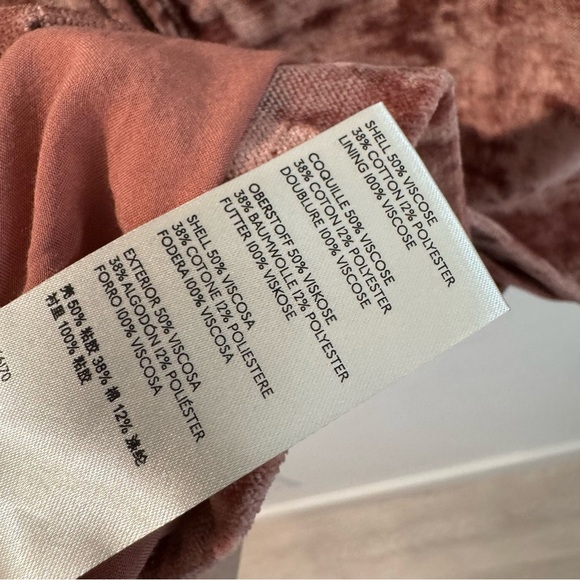 Free People Dust to Dust Blush Velvet Mini Skirt Size 6 - Picture 6 of 8